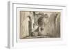 Landscape with Ruins, Early 19th Century-null-Framed Giclee Print