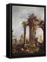 Landscape with Ruins-Francesco Guardi-Framed Stretched Canvas