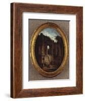 Landscape with Ruins-Hubert Robert-Framed Giclee Print