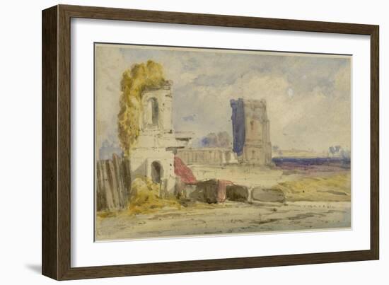 Landscape with Ruins-William Callow-Framed Giclee Print