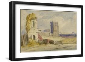 Landscape with Ruins-William Callow-Framed Giclee Print