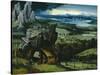 Landscape with Saint Jerome, 1516-1517-Joachim Patenir-Stretched Canvas