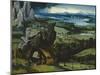 Landscape with Saint Jerome-Joachim Patinir-Mounted Giclee Print