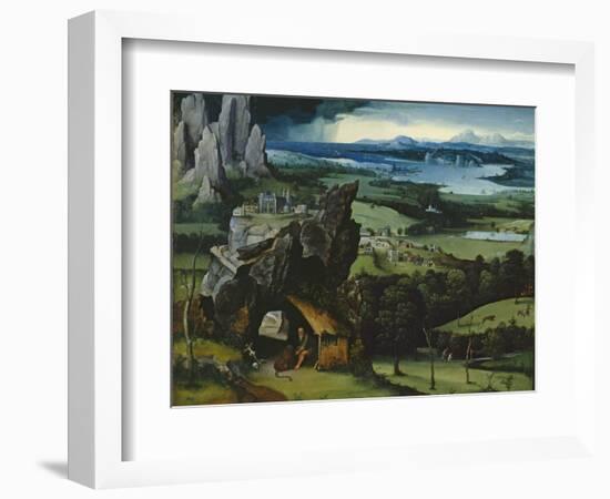 Landscape with Saint Jerome-Joachim Patinir-Framed Giclee Print