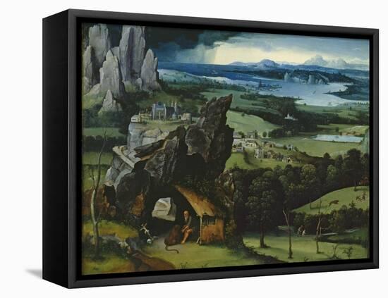 Landscape with Saint Jerome-Joachim Patinir-Framed Stretched Canvas