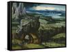 Landscape with Saint Jerome-Joachim Patinir-Framed Stretched Canvas