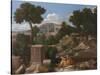 Landscape with Saint John on Patmos, 1640-Nicolas Poussin-Stretched Canvas