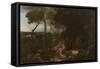 Landscape with Saint Paul the Hermit, 1638-Nicolas Poussin-Framed Stretched Canvas