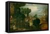 Landscape with Saints-Dosso Dossi-Framed Stretched Canvas