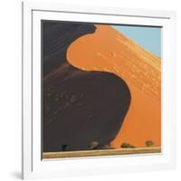 Landscape with sand dunes in desert, Sossusvlei, Namib Desert, Namibia-Panoramic Images-Framed Photographic Print