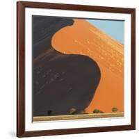 Landscape with sand dunes in desert, Sossusvlei, Namib Desert, Namibia-Panoramic Images-Framed Photographic Print