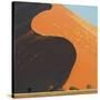 Landscape with sand dunes in desert, Sossusvlei, Namib Desert, Namibia-Panoramic Images-Stretched Canvas