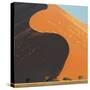 Landscape with sand dunes in desert, Sossusvlei, Namib Desert, Namibia-Panoramic Images-Stretched Canvas