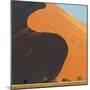 Landscape with sand dunes in desert, Sossusvlei, Namib Desert, Namibia-Panoramic Images-Mounted Photographic Print