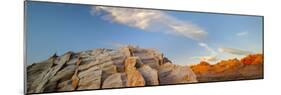 Landscape with sandstone rock formation in Mojave Desert, Las Vegas, Nevada, USA-Panoramic Images-Mounted Photographic Print