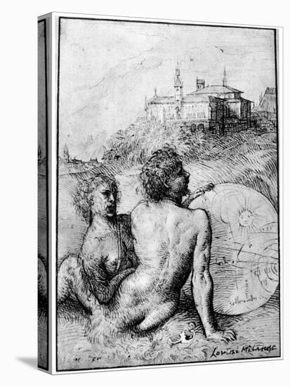 Landscape with Satyrs, C1512-Titian (Tiziano Vecelli)-Stretched Canvas