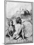 Landscape with Satyrs, C1512-Titian (Tiziano Vecelli)-Mounted Giclee Print