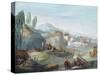 Landscape with Scenes from the Latin Epic Poem the Thebaid-Giuseppe Bernardino Bison-Stretched Canvas