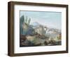 Landscape with Scenes from the Latin Epic Poem the Thebaid-Giuseppe Bernardino Bison-Framed Giclee Print