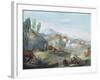 Landscape with Scenes from the Latin Epic Poem the Thebaid-Giuseppe Bernardino Bison-Framed Giclee Print