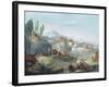 Landscape with Scenes from the Latin Epic Poem the Thebaid-Giuseppe Bernardino Bison-Framed Giclee Print