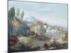 Landscape with Scenes from the Latin Epic Poem the Thebaid-Giuseppe Bernardino Bison-Mounted Giclee Print
