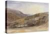 Landscape with Setting Sun, Devon-Samuel Palmer-Stretched Canvas