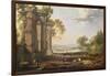Landscape with Setting Sun-Pierre Patel-Framed Giclee Print