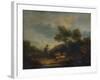 'Landscape with Sheep', 18th century, (1935)-Thomas Gainsborough-Framed Giclee Print