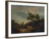 'Landscape with Sheep', 18th century, (1935)-Thomas Gainsborough-Framed Giclee Print