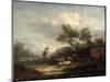 Landscape with Sheep-Thomas Gainsborough-Mounted Giclee Print