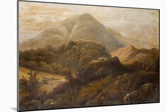 Landscape with Sheep-Anthony Graham-Mounted Giclee Print