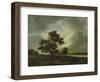 Landscape with Shepherds and Peasants-Jacob Van Ruysdael-Framed Giclee Print