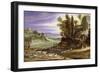 Landscape with Shepherds and the Supper at Emmaus-Marten Ryckaert-Framed Giclee Print