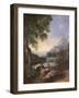 Landscape with Shepherds, C.1660-Gaspard Poussin Dughet-Framed Giclee Print