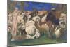 Landscape With Shepherds Daphnis And Chloé-Leon Bakst-Mounted Premium Giclee Print