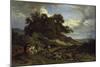 Landscape With Shepherds-Ludwig Richter-Mounted Giclee Print