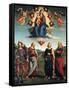 Landscape with Silvia and Satyr-Perugino-Framed Stretched Canvas