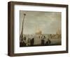 Landscape with Skaters and Sleighs-Barent Avercamp-Framed Giclee Print