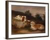 Landscape with Spaniel and Terrier, 1846-William Pascoe-Framed Giclee Print