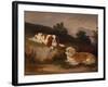 Landscape with Spaniel and Terrier, 1846-William Pascoe-Framed Giclee Print