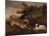 Landscape with Spaniel and Terrier, 1846-William Pascoe-Mounted Giclee Print