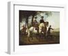 Landscape with Sportsmen Setting Out For the Hunt, c.Early 1650S-Aelbert Cuyp-Framed Giclee Print