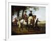 Landscape with Sportsmen Setting Out for the Hunt, Early 1650S-Aelbert Cuyp-Framed Giclee Print