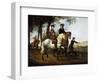 Landscape with Sportsmen Setting Out for the Hunt, Early 1650S-Aelbert Cuyp-Framed Giclee Print