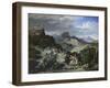 Landscape with St, George, 1807-Joseph Anton Koch-Framed Giclee Print