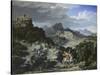 Landscape with St, George, 1807-Joseph Anton Koch-Stretched Canvas