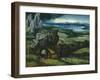 Landscape with St. Jerome, 1516-7-Joachim Patinir-Framed Giclee Print