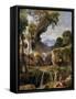 Landscape with St. Jerome, 1852-Giacinto Gigante-Framed Stretched Canvas