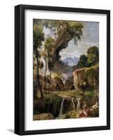 Landscape with St. Jerome, 1852-Giacinto Gigante-Framed Giclee Print